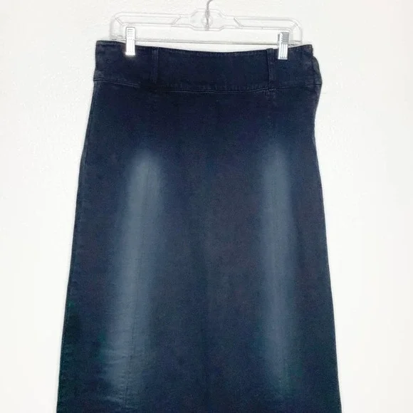 LEE JEANS Black Denim Maxi Skirt - Picture 2 of 9